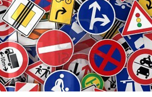Vroomse rijschool - verkeersborden